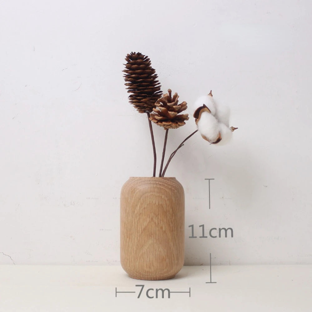 Vaso in Legno Massello Noce Nera: Eleganza Artigianale per la Tua Casa