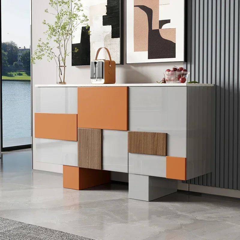 Credenza di Lusso in Mogano - Eleganza Italiana per un Ingresso Moderno