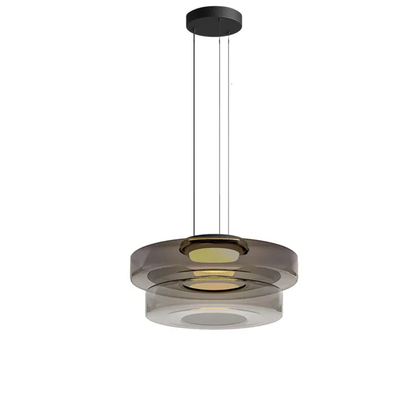 Lampadario Minimalista Italiano in Vetro - Design Moderno per Bar e Ristoranti
