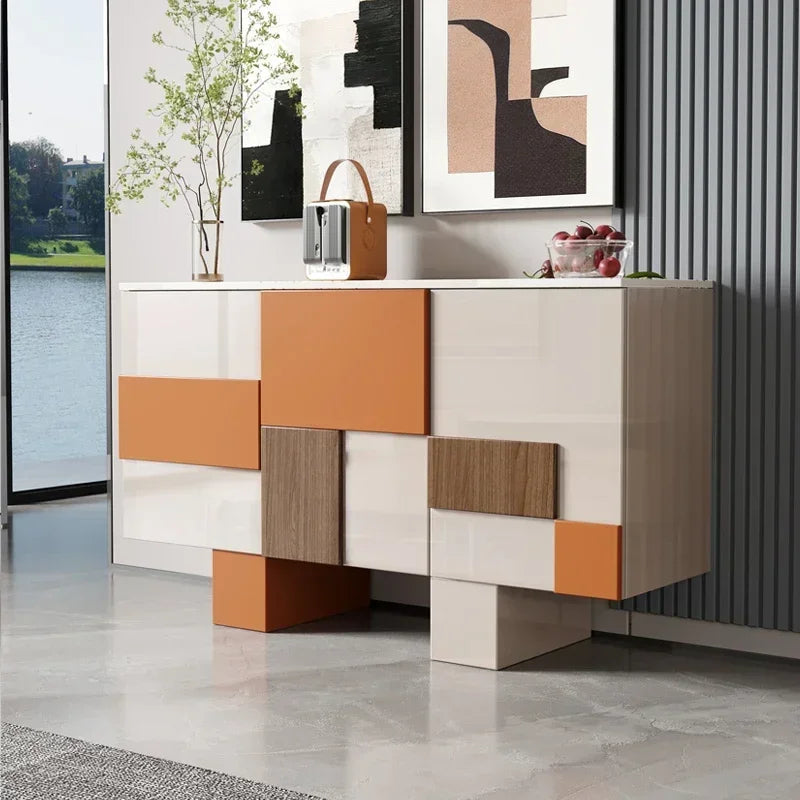 Credenza di Lusso in Mogano - Eleganza Italiana per un Ingresso Moderno