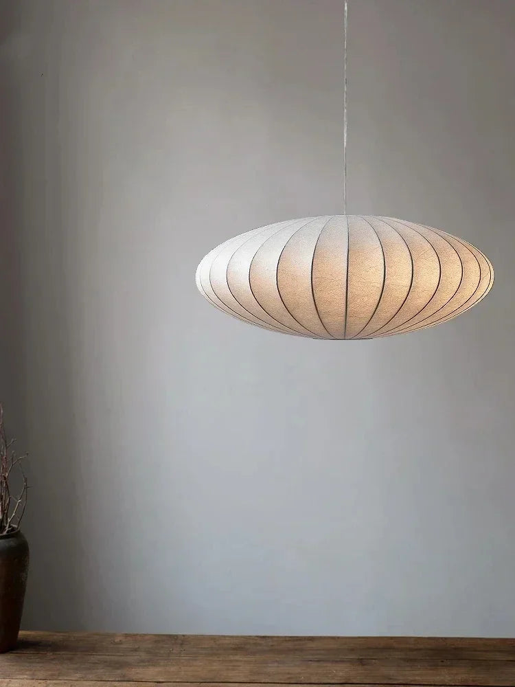 Lampada a Sospensione in Seta Wabi Sabi - Eleganza e Armonia per la Tua Casa