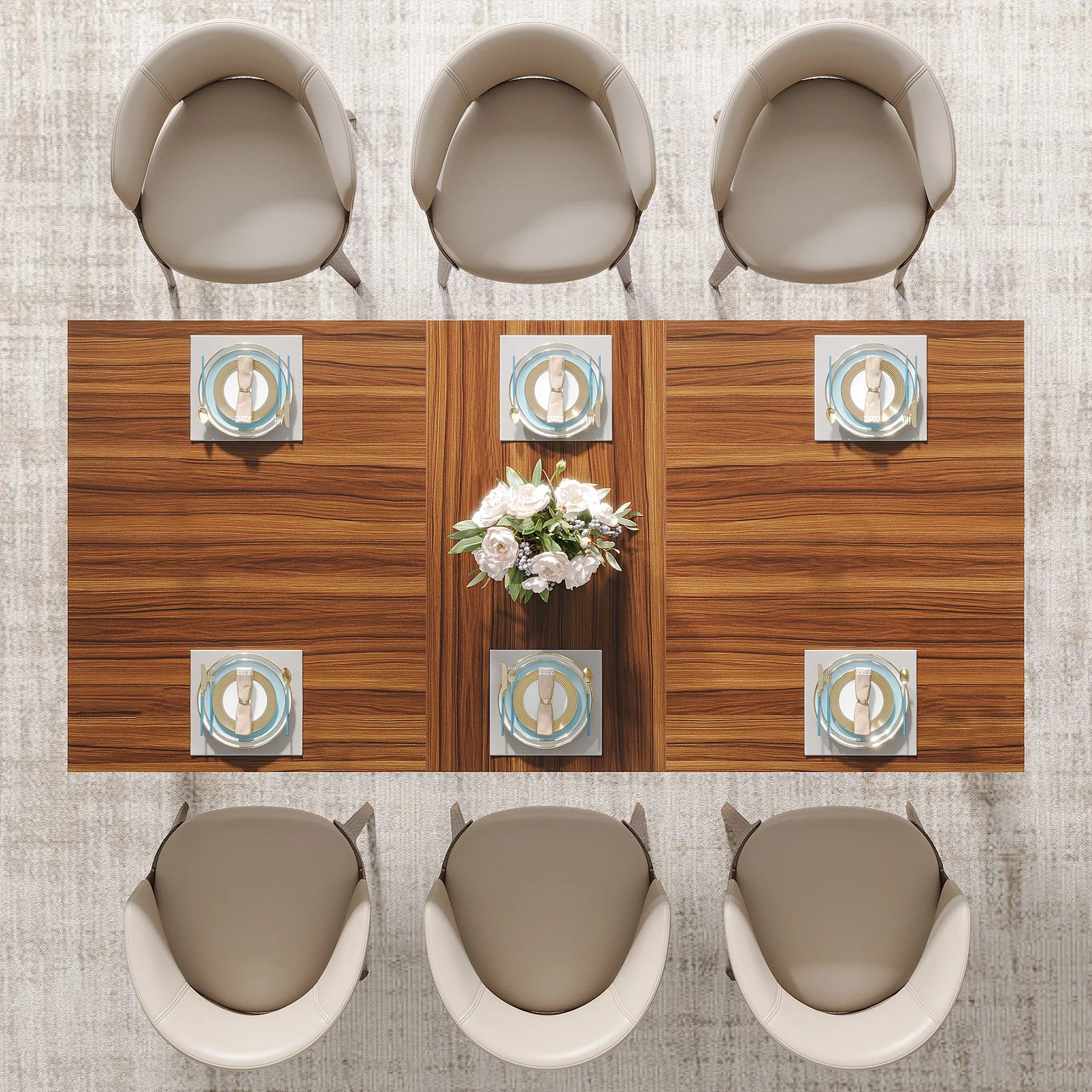 Tavolo da Pranzo Industriale da 63 Pollici – Design Robusti e Funzionale per 4-6 Persone