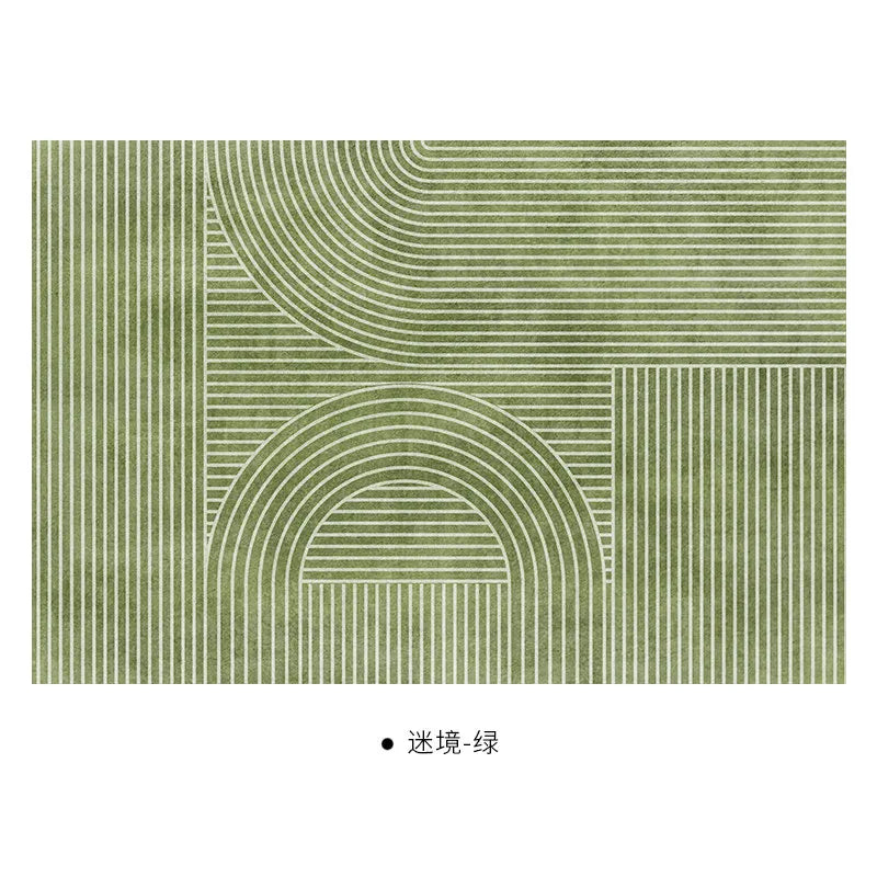 Tappeto Verde Nordico - Eleganza e Comfort per Ogni Stanza