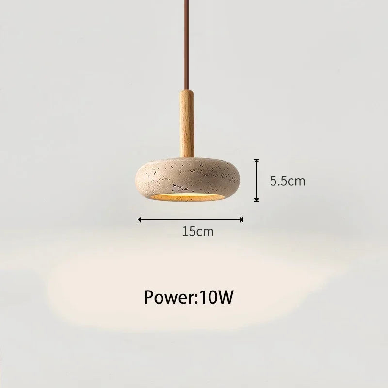Lampada a Sospensione Wabi-Sabi in Travertino – Design Moderno e Naturale