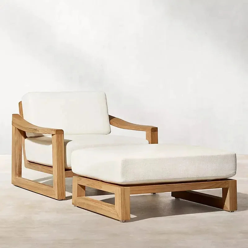 Divano da Esterno di Lusso in Teak - Eleganza e Comfort per Ogni Ambiente