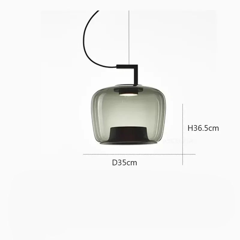 Lampada a Sospensione Moderna in Vetro - Design Nordico per Ambienti Eleganti
