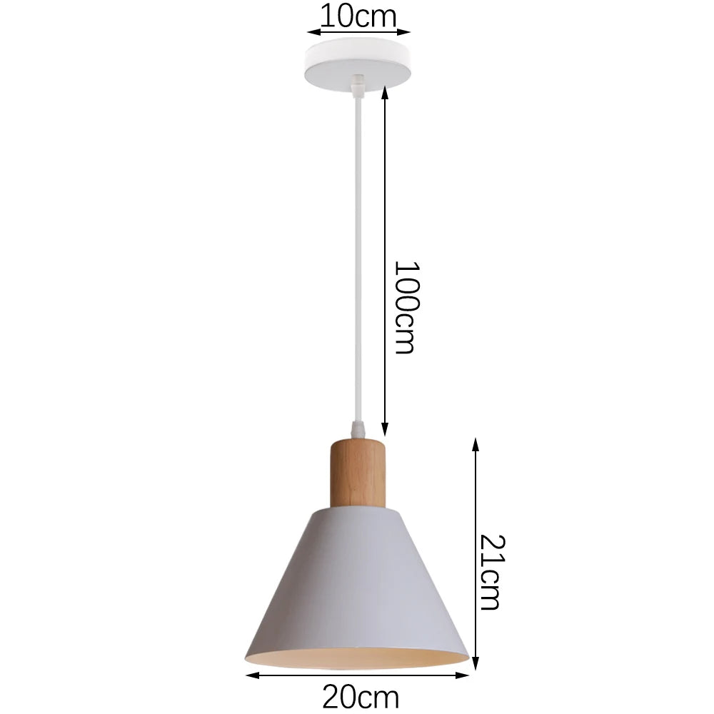 Eleganza Funzionale con Lampada a Sospensione in Stile Nordico
