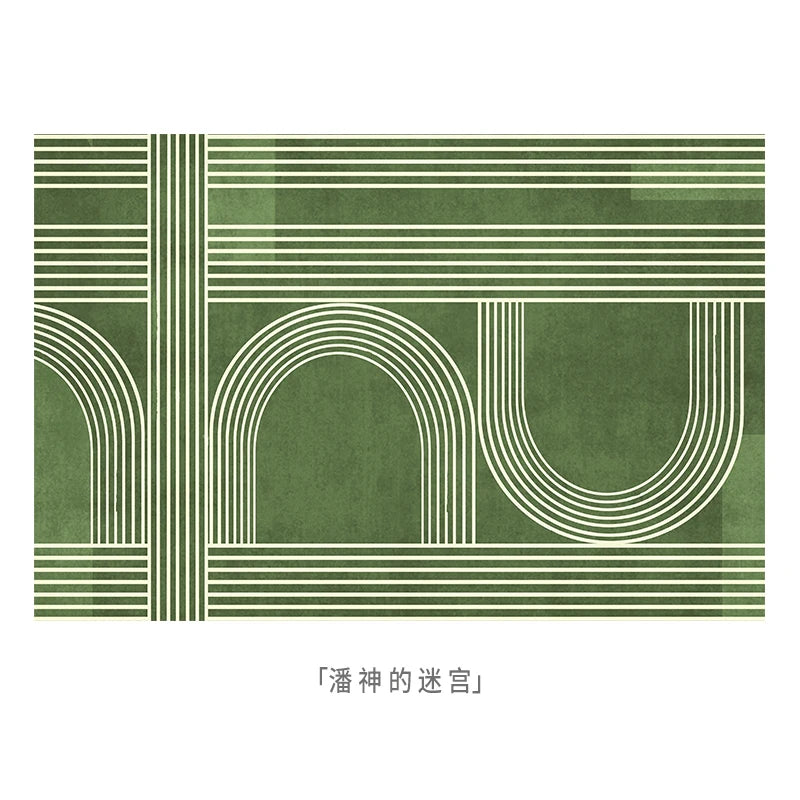 Tappeto Verde Nordico - Eleganza e Comfort per Ogni Stanza