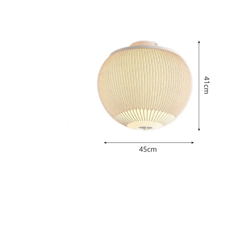 Armonia Nordica con Lampada a Sospensione in Tessuto