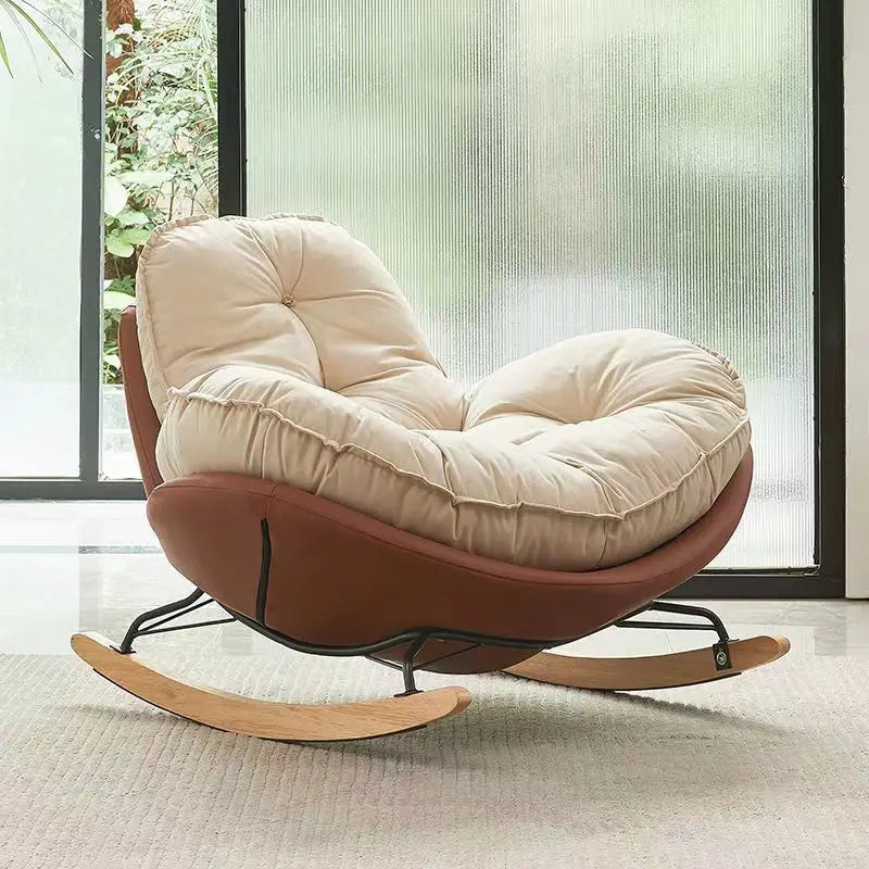 Poltrona a Dondolo Nordic Egg - Eleganza e Comfort per Ogni Ambiente