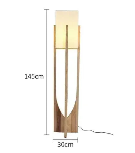 Lampada da Terra Fairbanks in Legno Vintage – Design Timeless per la Tua Casa