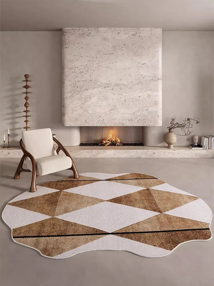 Tappeto Irregolare Geometrico - Eleganza e Comfort per Ogni Stanza