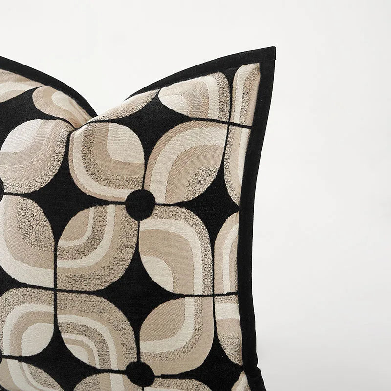 Fodera Cuscino Geometrica Jacquard – L'Equilibrio Perfetto tra Eleganza e Comfort