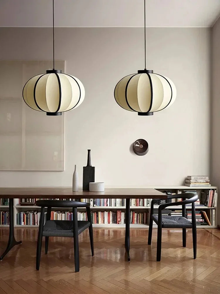 Lampadario a Soffitto a LED in Tessuto Nordico - Eleganza e Raffinatezza per Ogni Ambiente