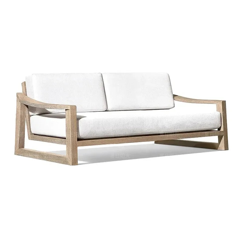 Divano da Esterno di Lusso in Teak - Eleganza e Comfort per Ogni Ambiente