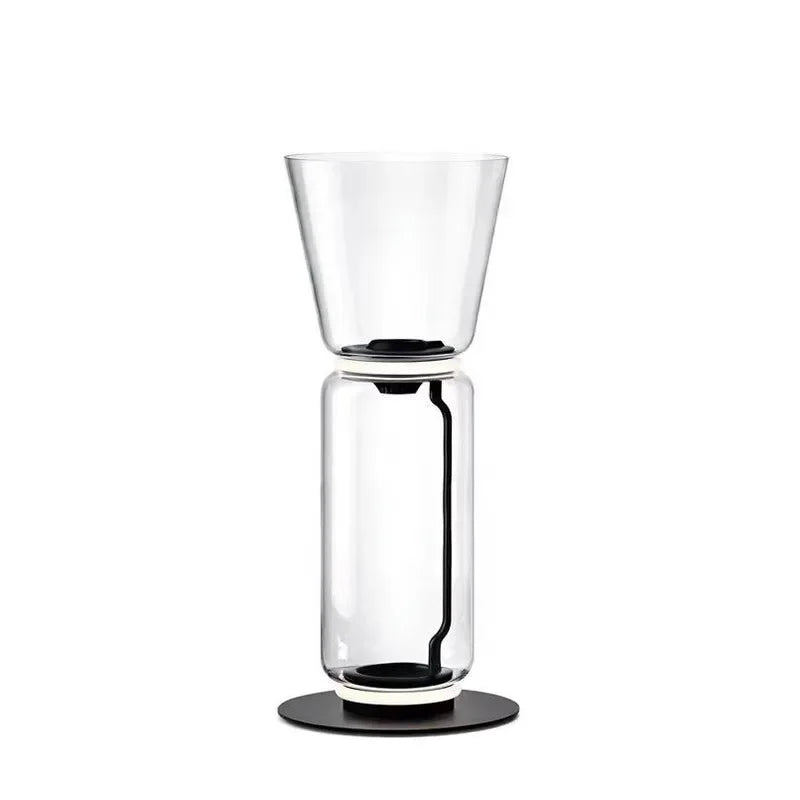 Lampada da Terra in Vetro di Design Italiano – Eleganza senza Tempo per la Tua Casa