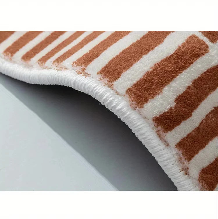 Tappeto Decorativo a Strisce Nordic - Morbidezza Imitazione Cashmere per Soggiorno e Camera da Letto