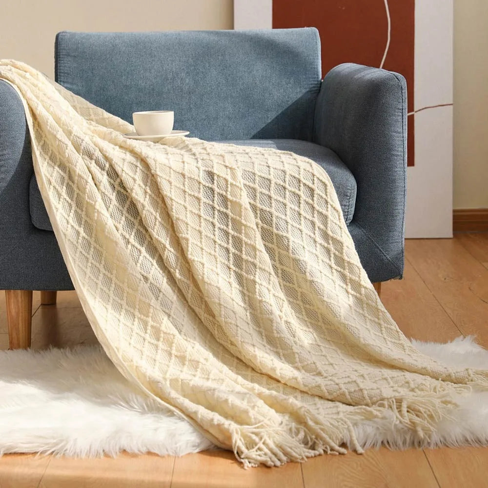 Coperta in Cotone Jacquard: Calore e Stile per la Tua Casa