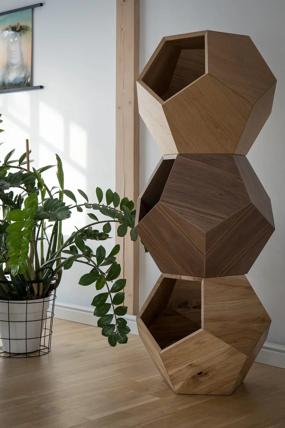 Letto per Gatti con Foro in Legno MDF: Design Geometrico e Funzionale per il Tuo Animale Domestico