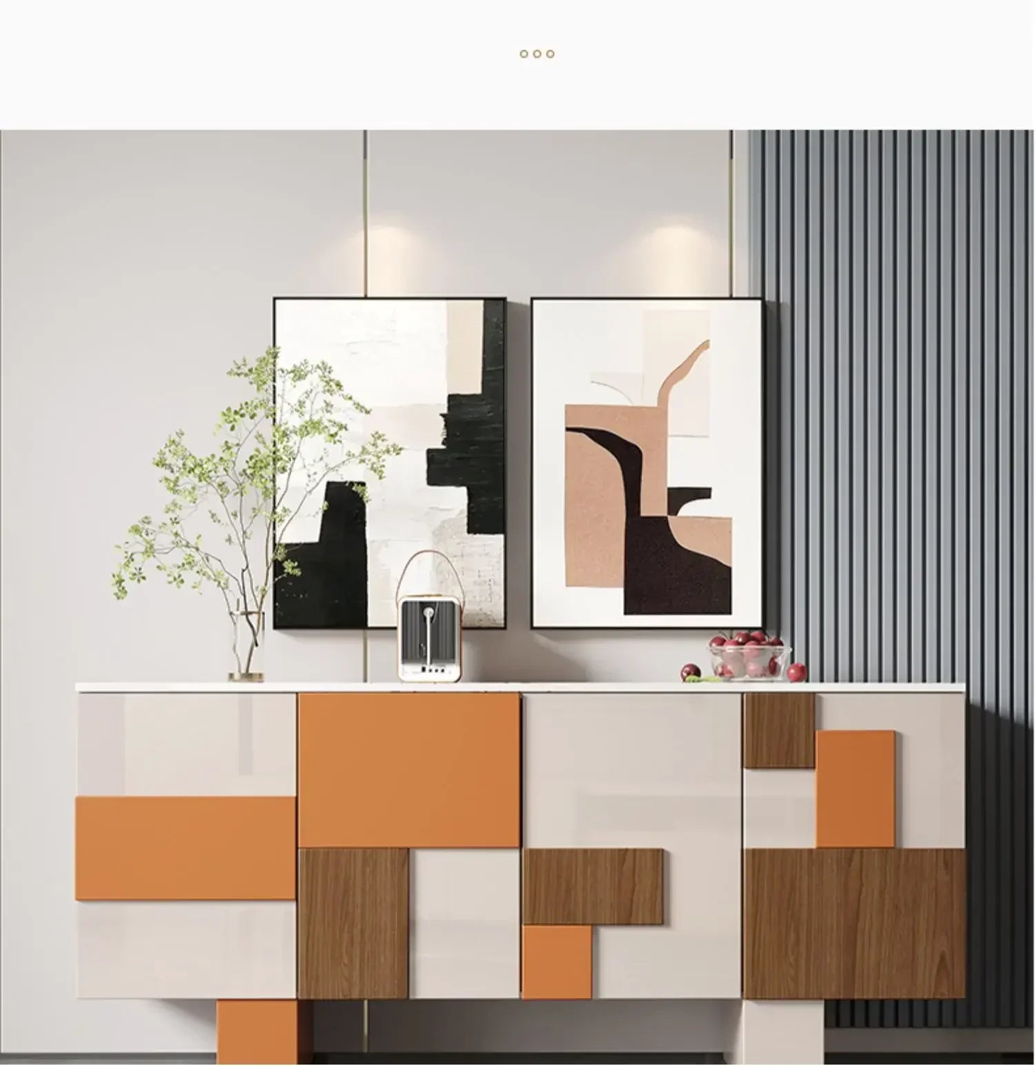 Credenza di Lusso in Mogano - Eleganza Italiana per un Ingresso Moderno