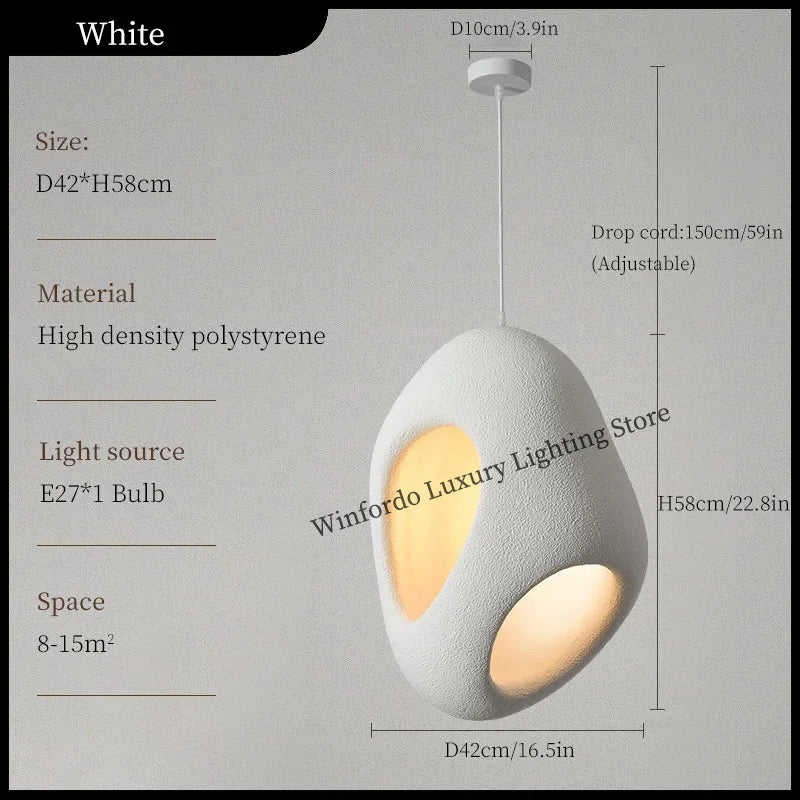 Lampada a Sospensione Wabi-Sabi 2024 – Design Artistico e Illuminazione Suggestiva