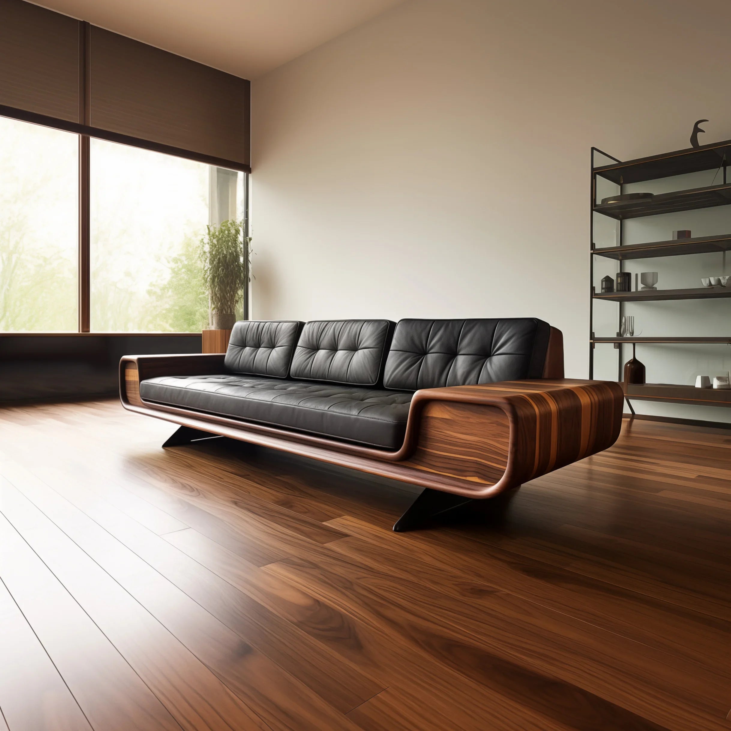 Divano in Noce Nera Stile Cinese: Eleganza e Comfort per la Tua Casa