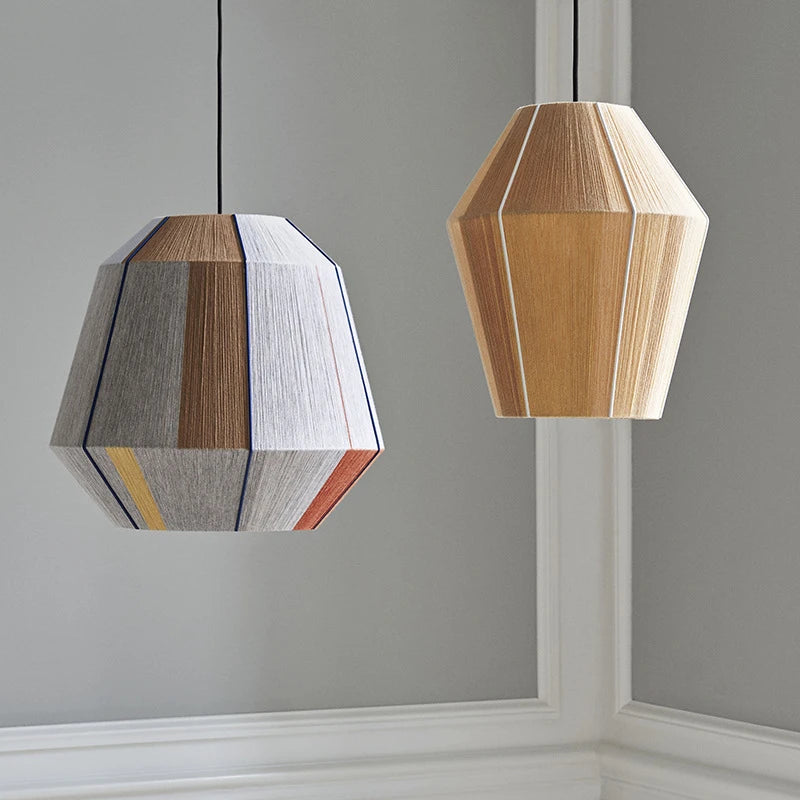 Lampada a Sospensione Bonbon in Corda di Canapa - Eleganza e Raffinatezza per Ogni Ambiente