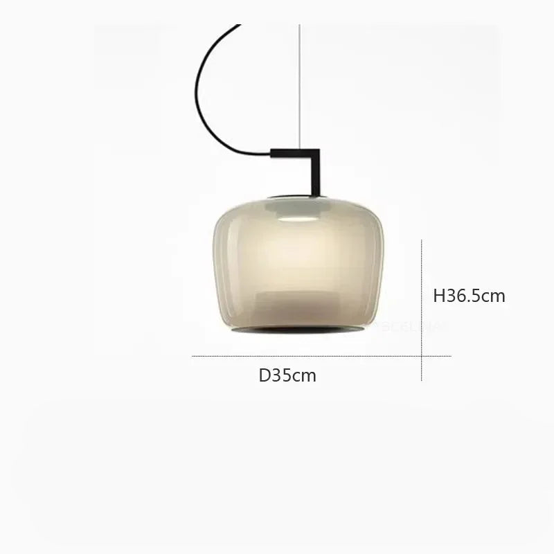 Lampada a Sospensione Moderna in Vetro - Design Nordico per Ambienti Eleganti