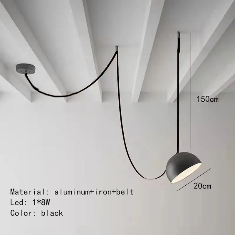 Lampada a Sospensione in Pelle Artificiale – Eleganza Moderna per la Tua Casa