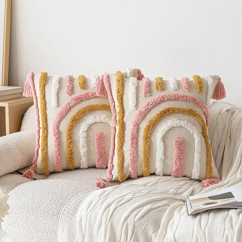 Federa per Cuscino Trapuntata Rosa - Eleganza e Comfort per Ogni Ambiente