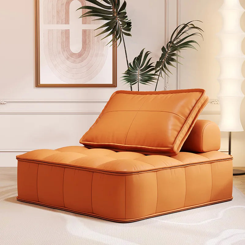 Divano Pigro in Pelle Tofu Block - Comfort e Stile per Ogni Casa