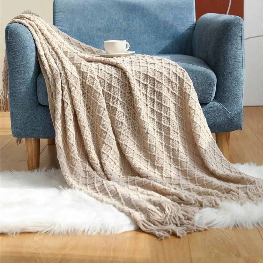 Coperta in Cotone Jacquard: Calore e Stile per la Tua Casa
