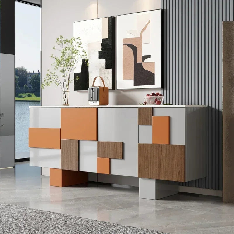 Credenza di Lusso in Mogano - Eleganza Italiana per un Ingresso Moderno