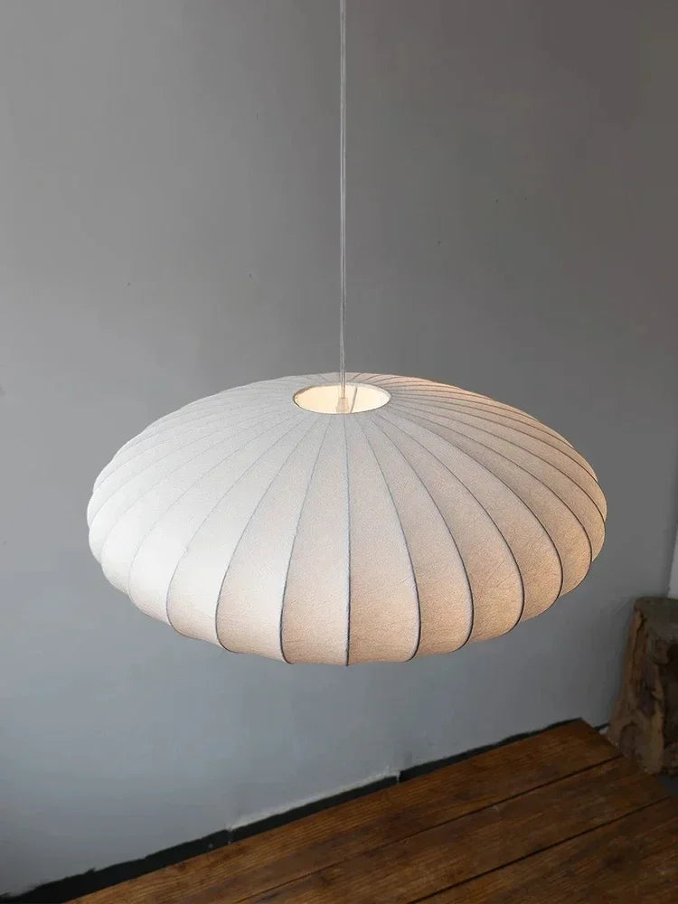 Lampada a Sospensione in Seta Wabi Sabi - Eleganza e Armonia per la Tua Casa