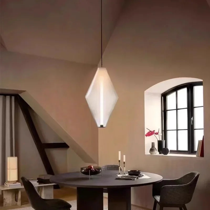 Pure Nordic Glow - Lampadario Sospeso in Vetro Minimalista