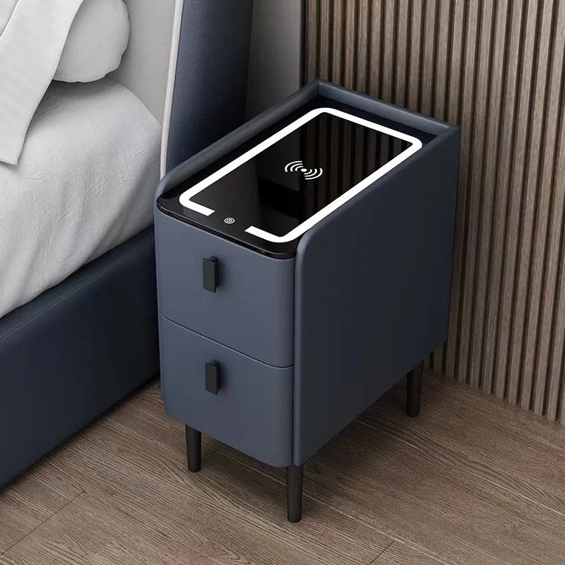 Comodino Intelligente Nordico - Eleganza e Funzionalità per la Tua Camera da Letto