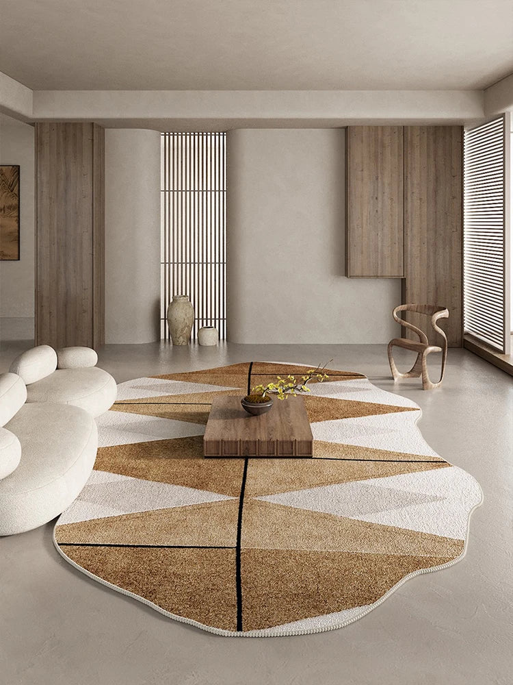 Tappeto Irregolare Geometrico - Eleganza e Comfort per Ogni Stanza