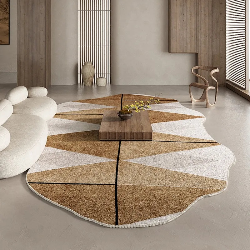 Tappeto Irregolare Geometrico - Eleganza e Comfort per Ogni Stanza