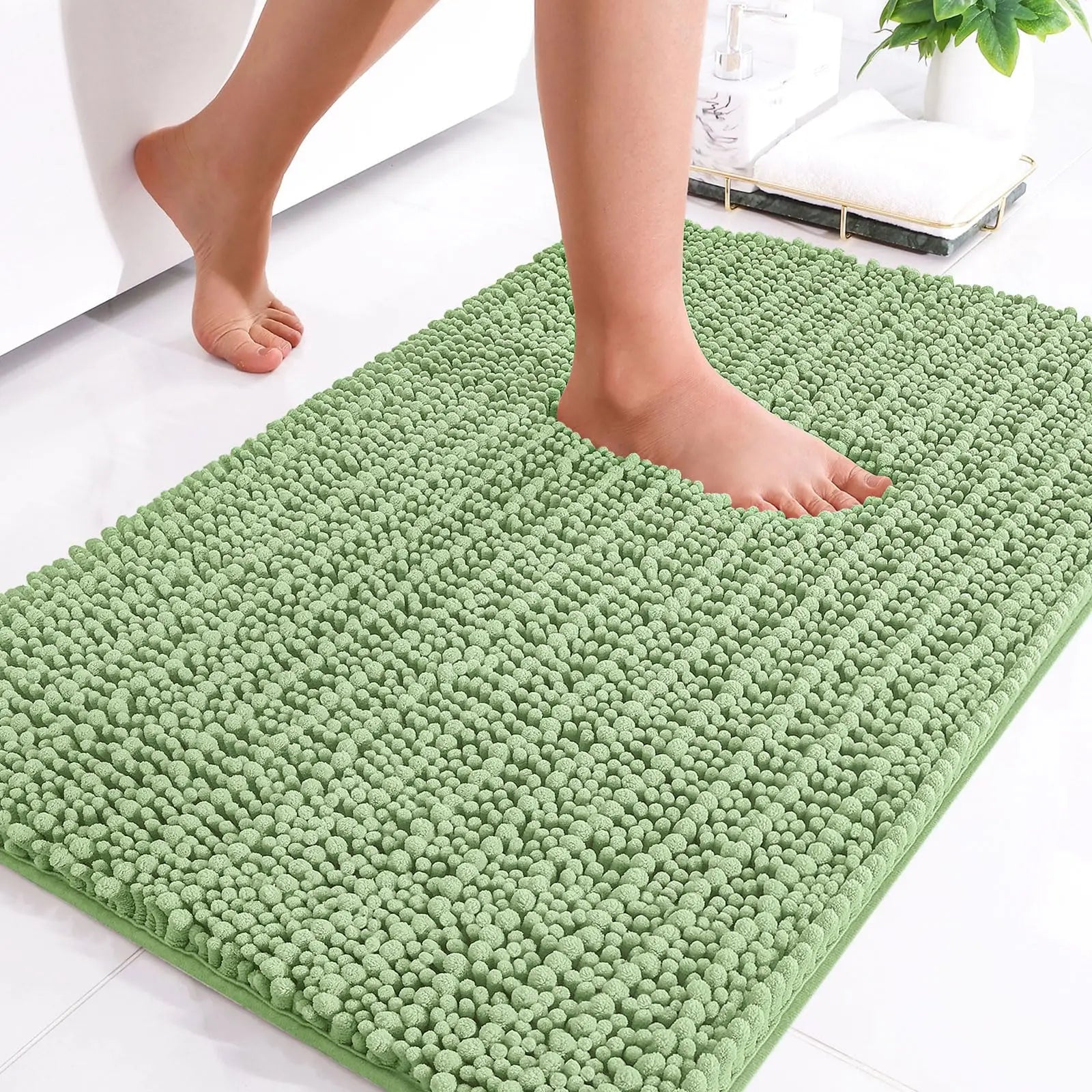 Tappetino da Bagno in Ciniglia di Lusso: Comfort e Eleganza per la Tua Doccia
