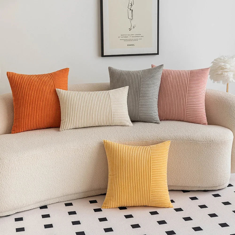 Fodera per Cuscino in Velluto a Coste - Eleganza e Comfort per Ogni Ambiente