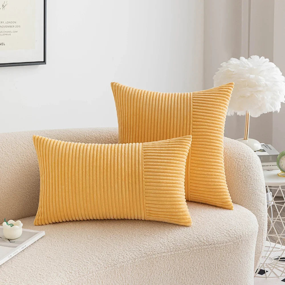 Fodera per Cuscino in Velluto a Coste - Eleganza e Comfort per Ogni Ambiente