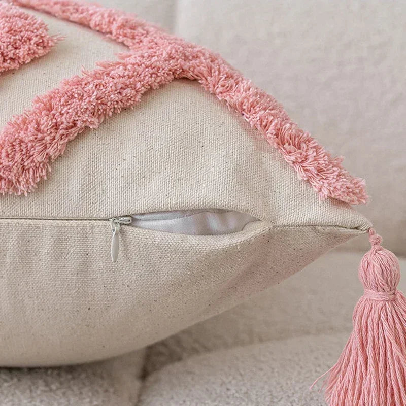 Federa per Cuscino Trapuntata Rosa - Eleganza e Comfort per Ogni Ambiente