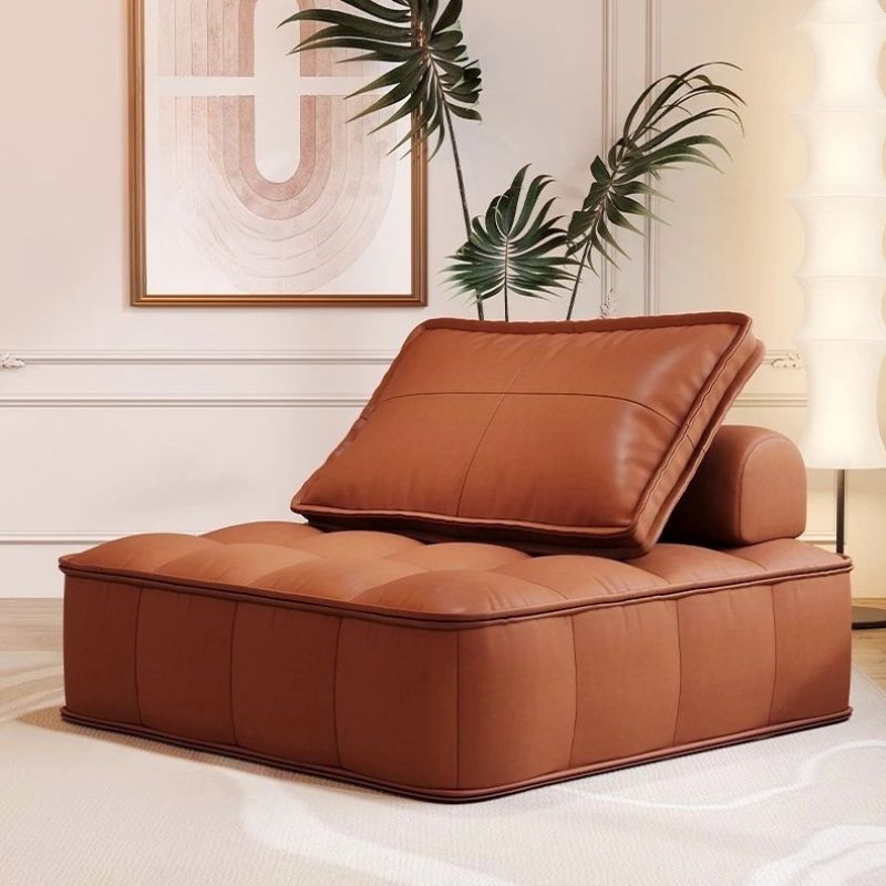 Divano Pigro in Pelle Tofu Block - Comfort e Stile per Ogni Casa