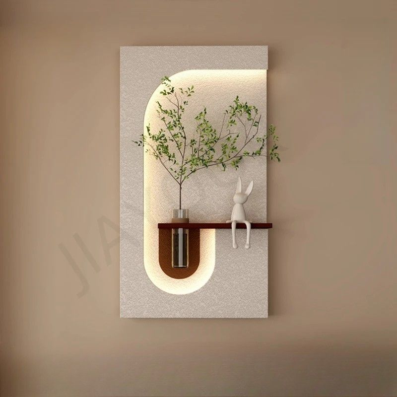 Lampada da Parete a LED con Pianta Verde: Illuminazione Moderna e Design Naturale per la Tua Casa