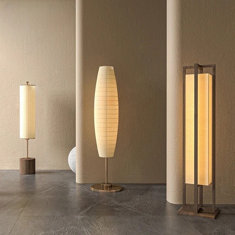 Lampada da Terra Zen in Legno Massello - Eleganza e Serenità per Ogni Ambiente
