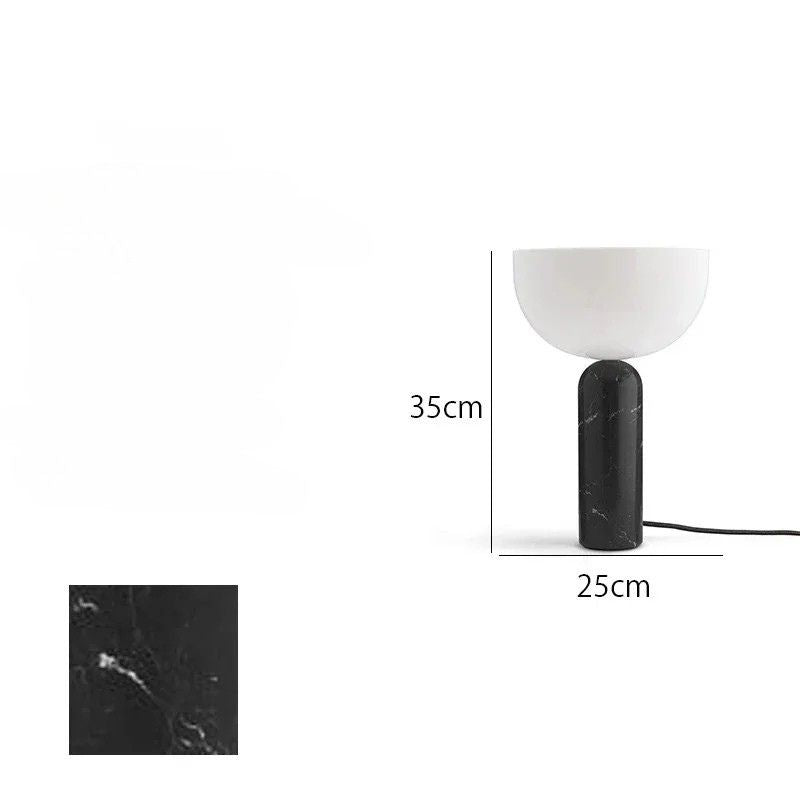 Lampada da Tavolo in Marmo con Touch LED: Design Minimalista e Funzionalità