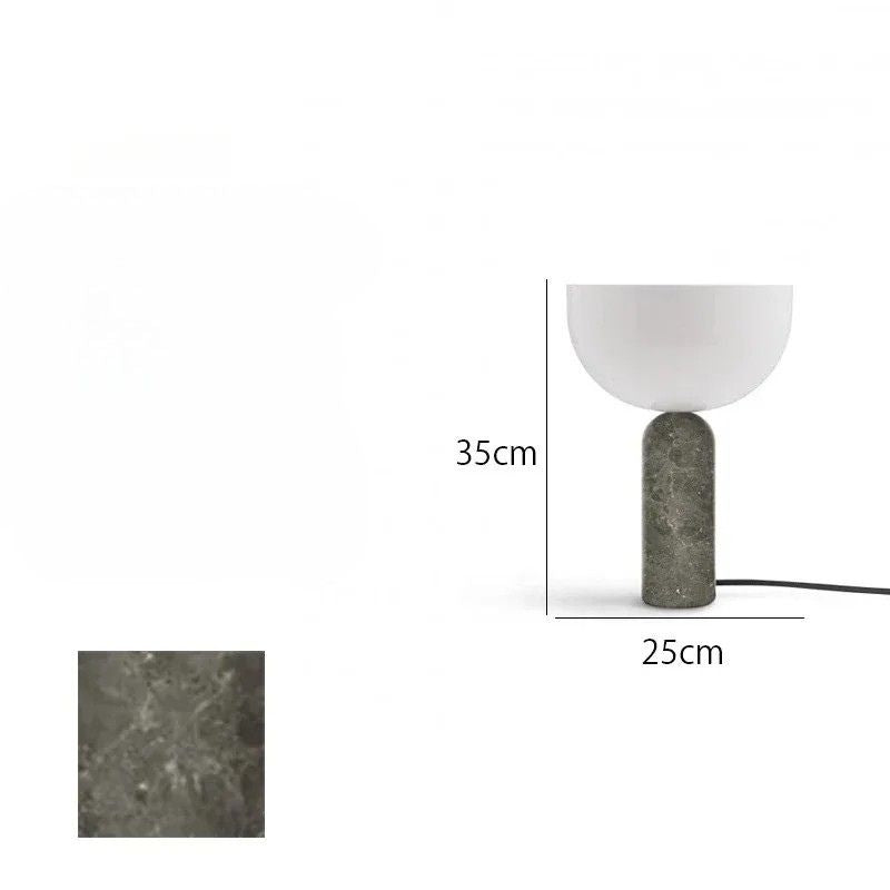 Lampada da Tavolo in Marmo con Touch LED: Design Minimalista e Funzionalità