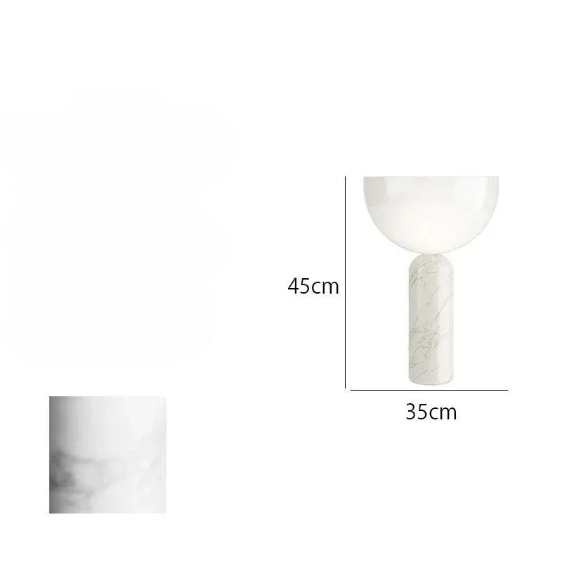 Lampada da Tavolo in Marmo con Touch LED: Design Minimalista e Funzionalità