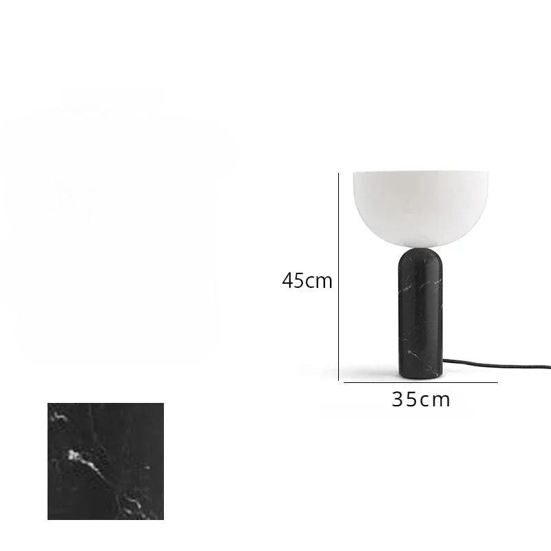 Lampada da Tavolo in Marmo con Touch LED: Design Minimalista e Funzionalità