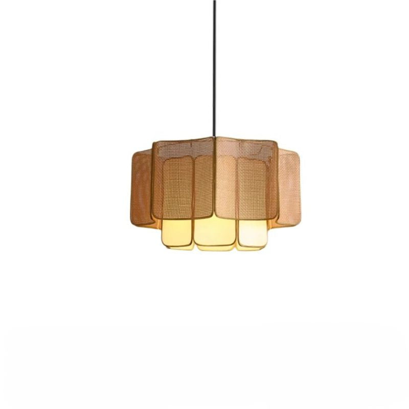 Lampadario a Sospensione in Rattan Wabi-Sabi - Eleganza Naturale per Ogni Ambiente